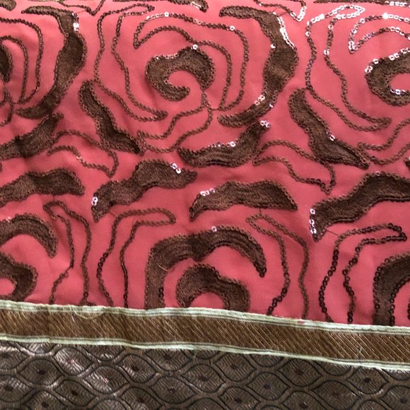 SALE!Designer chiffon saree - Picture 6 of 7